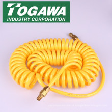 Mangueira de ar em plástico enrolado para conexão rápida. Fabricado pela Togawa Industry. Feito no Japão (mangueira de alta pressão pvc)